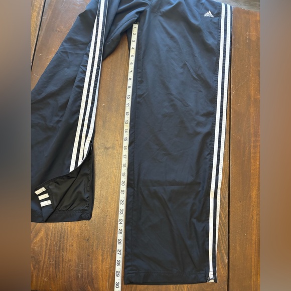 Adidas Black Joggers with White Stripes - Picture 9 of 10